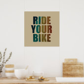 Poster citations inspirantes de cyclisme (Cuisine)