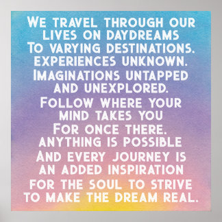 Poster Citations Inspirantes de Lever et Coucher du Solei