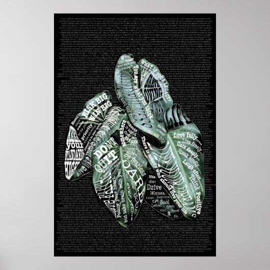 Poster Citations Inspiration Motivational LIFE (Devant)