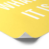 Poster Citations Inspirationnelles Citations Blanc Jaune  (Coin)