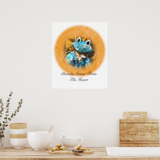 Poster Citations Inspirationnelles Vous Êtes Belle Grenou (Cuisine)