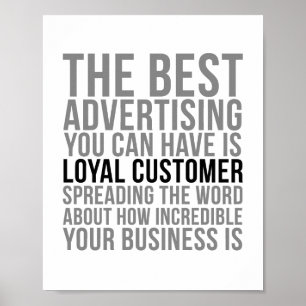 Poster Citations loyales de client