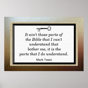 Poster Citations Mark Twain