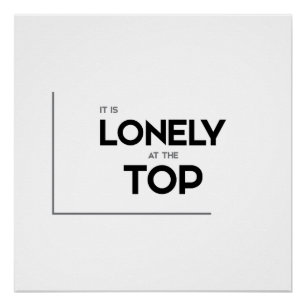 Poster Citations MODERNES : il est isolé au dessus