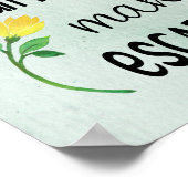 Poster Citations Motivationnelles de la Sagesse de Llama  (Coin)