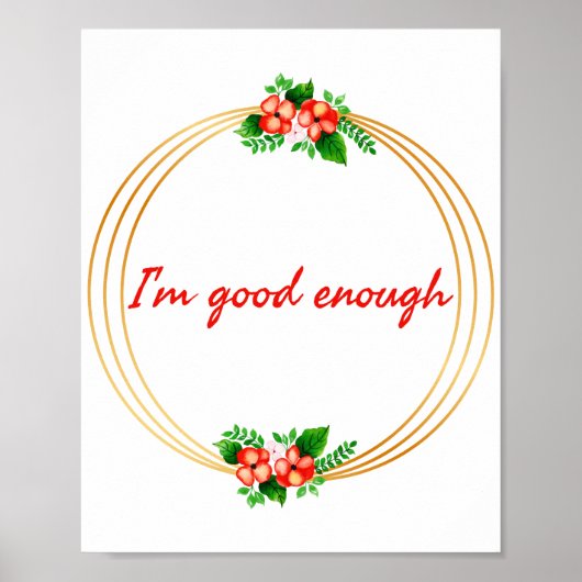 Poster citations motivationnelles et inspirantes pour la (Devant)