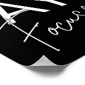 Poster Citations Motivationnelles Noir & Blanc Rester foc (Coin)