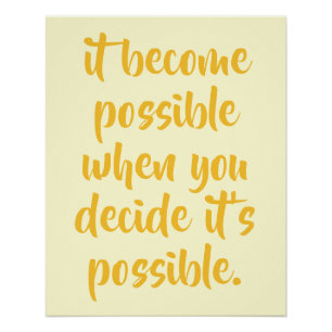 POSTER CITATIONS MOTIVATIONNELLES PERSONNALISÉES SIMPLES