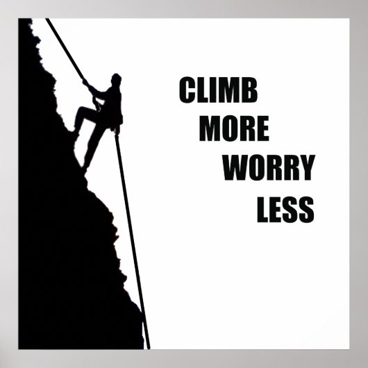 Poster citations motivationnelles pour grimpeurs (Devant)