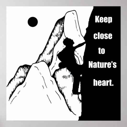 Poster citations motivationnelles pour grimpeurs (Devant)