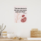 Poster Citations pour l'hôpital, les médecins, les centre (Cuisine)