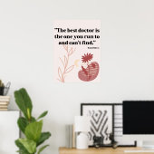 Poster Citations pour l'hôpital, les médecins, les centre (Bureau à domicile)