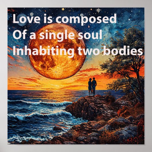 Poster Citations romantiques de la Saint-Valentin (Devant)