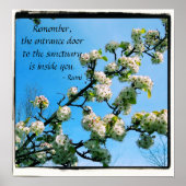 Poster Citations Sage Floral Printemps (Devant)