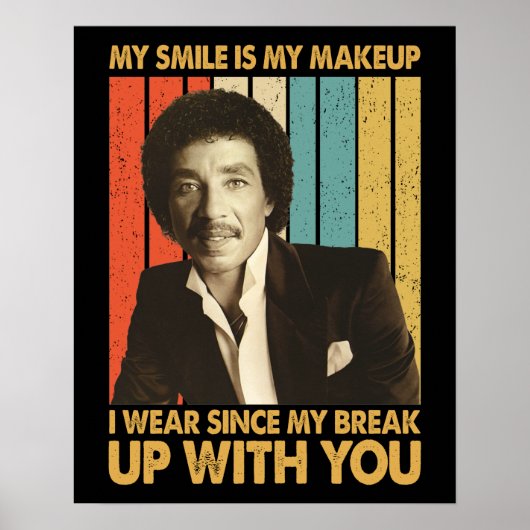 Poster Citations Smokey Robinson - Mon sourire est mon ma (Devant)