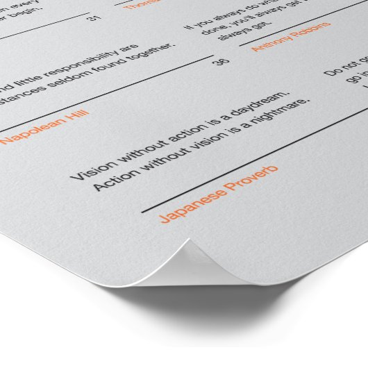 Poster Citations sur l'affiche Entrepreneurship - Gris Ed (Coin)