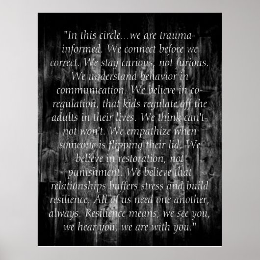 Poster Citations Trauma Informées (Devant)
