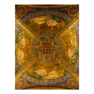 Poster Cité de Dieu Neo cathédrale byzantine de mosaïque 