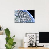 Poster Cité de l'espace (Bureau à domicile)