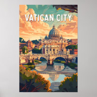 Cité du Vatican Voyage Art Vintage