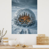 Poster Cité Futuriste Dôme Gelé (Cuisine)