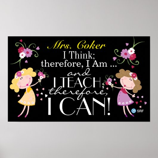 Poster Citer Les Enseignants Peuvent Faire Ce Qu'Ils Ense (Devant)