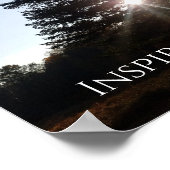 Poster Citer Vous Êtes Mon Inspiration Sunlight Forest (Coin)