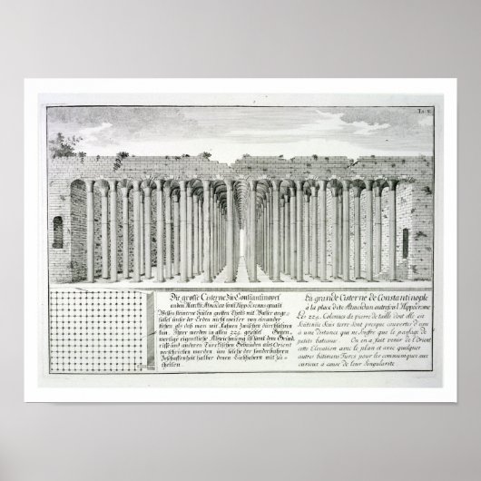 Poster Citerne sous l'hippodrome, Constantinople, Tu (Devant)