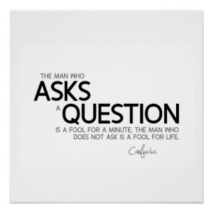 Poster CITES : Confucius : Pose une question