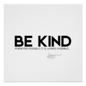 Poster CITES : Dalaï Lama - Soyez gentil (Devant)