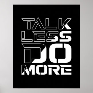 Poster Citez Moins Faites Plus Citation Motivante Inspira