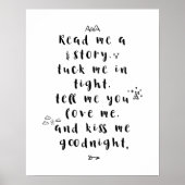 Poster Citez une histoire, bercez-moi bien Citation de nu (Devant)