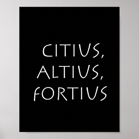 Poster Citius altius fortius (Devant)
