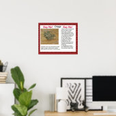 Poster Citoyenneté, compétences vitales Dites non! (Bureau à domicile)