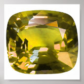 Poster Citrine Gemstone Jaune (Devant)