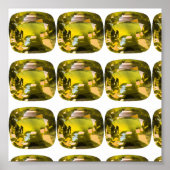 Poster Citrine Gemstone Jaune (Devant)