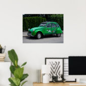Poster Citroen 2 CV Green Saussente (Bureau à domicile)