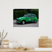 Poster Citroen 2 CV Green Saussente (Cuisine)
