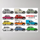 Poster Citroën 2CV (Devant)