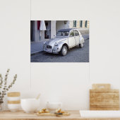 Poster Citroën 2CV en argent (Cuisine)