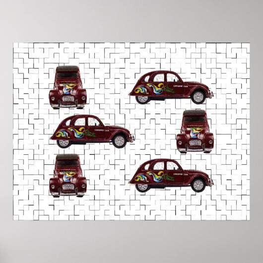 Poster Citroën 2CV - Ente - Döschwo (Devant)