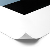 Poster Citroen DS19 Artwork bleu pâle (Coin)