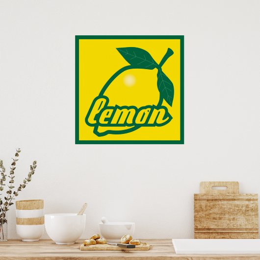 Poster citron (Cuisine)