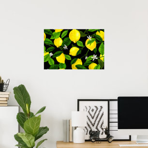 Poster Citron Aquarelle 2