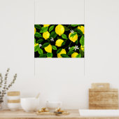 Poster Citron Aquarelle 2 (Cuisine)