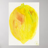 Poster Citron blanc (Devant)