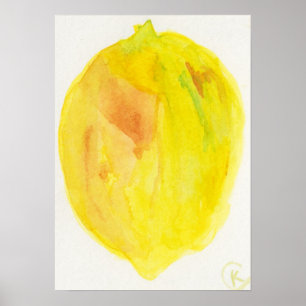 Poster Citron blanc