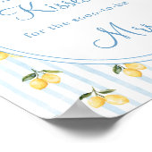 Poster Citron bleu Bow Italien Devinez combien Kisse (Coin)