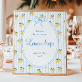 Poster Citron bleu Bow Italien Devis combien de gouttes d