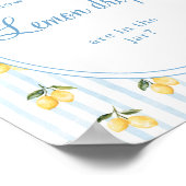 Poster Citron bleu Bow Italien Devis combien de gouttes d (Coin)